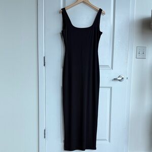 Princess Polly Maxi Black Fitted Sleeveless Dress.